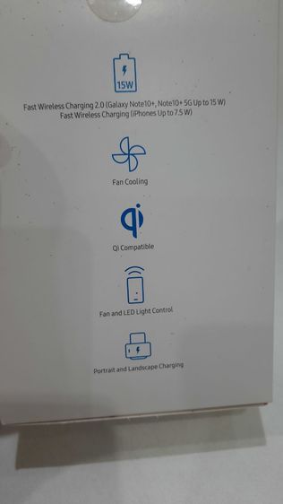 Samsung Fast Wireless Charging 2.0 15W ของแท้ มีพัดลมในตัว ใช้ไม่ถึง10ครั้ง รูปที่ 2