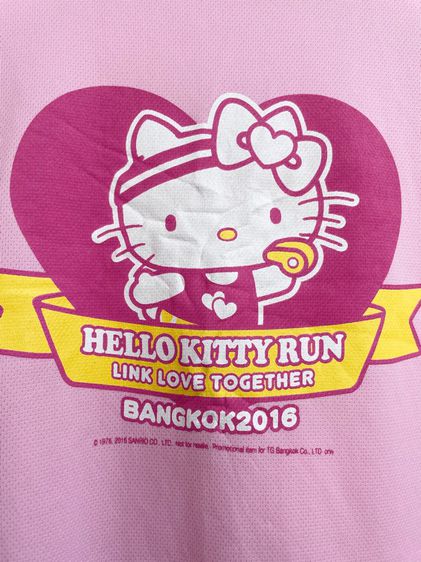 เสื้อยืดมือสอง HELLO KITTY RUN LINK LOVE TOGETHER BANGKOK 2016 Size L มือ2 รูปที่ 3