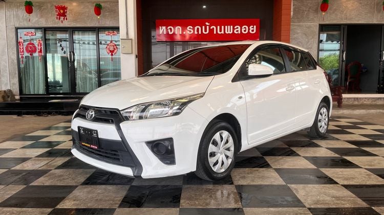 Toyota Yaris 2016 1.2 J Sedan เบนซิน ไม่ติดแก๊ส เกียร์อัตโนมัติ ขาว