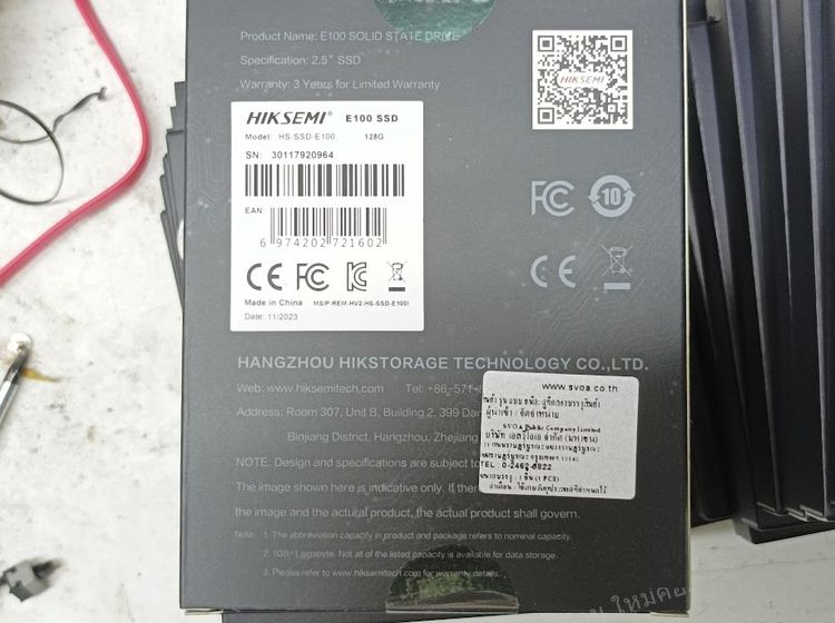 SSD เอสเอสดี 128 GB 2.5" SATA III (6Gb-s) ประกันตัวแทนไทย 3 ปี 😮😲 รูปที่ 2