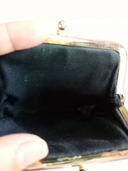 กระเป๋าใส่เหรียญหนังแท้สีน้ำตาลม่วง buxon รูปที่ 2