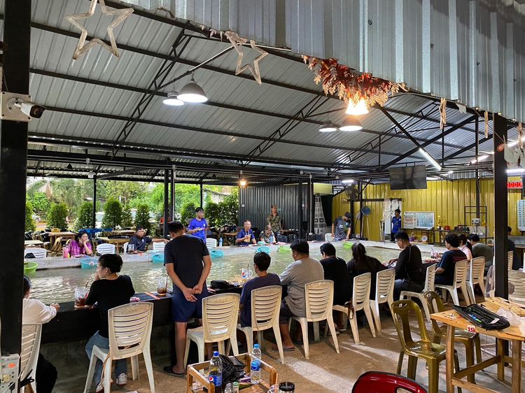 เซ้งร้าน บ่อตกกุ้ง-สวนอาหาร ซอยสามัคคี นนทบุรี บรรยากาศดี  มีที่จอดรถกว่า 30 คัน เดินจากBTSได้ รูปที่ 5