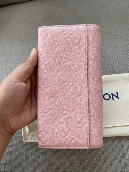 กระเป๋าสตางค์Lv Sarah wallet 18 สีชมพู รูปที่ 3