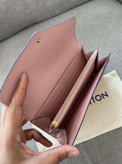 กระเป๋าสตางค์Lv Sarah wallet 18 สีชมพู รูปที่ 4
