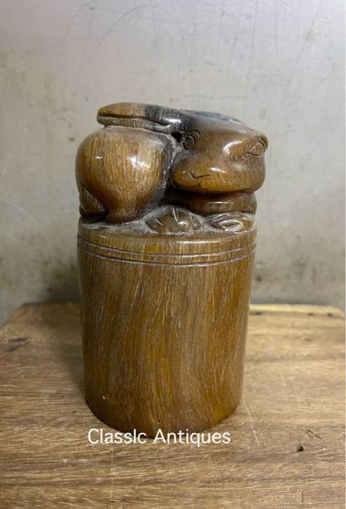 ตราประทับ แกะสลักกระต่ายA19