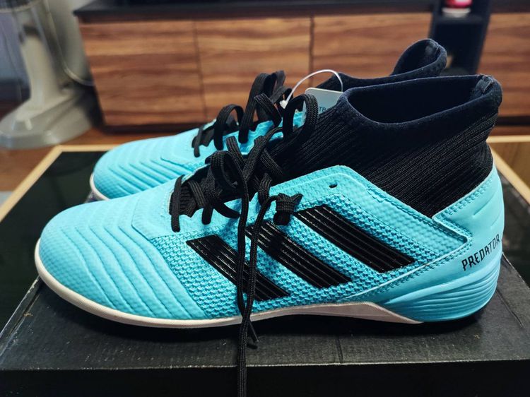 Adidas รองเท้าฟุตบอลร้อยปุ่ม Predator 19.3 TF สีฟ้า รูปที่ 3