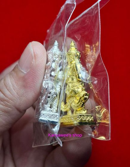 ท้าวเวสสุวรรณ รุ่น ยกฐานะทองนำโชค หลวงพ่อทอง สุทธสีโล วัดบ้านไร ปี 2564 เนื้อสัตตะพรายทอง,เนื้อสัตตะพรายเงิน รวม 2 องค์ รูปที่ 8