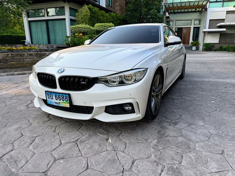BMW Series 4 2015 420d Sedan ดีเซล ไม่ติดแก๊ส เกียร์อัตโนมัติ ขาว รูปที่ 3