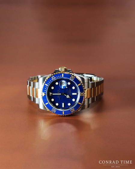 Rolex Submariner 116613LB  Yellow Gold Blue Dial Two-Tone Oyster 2013 41mm.  รูปที่ 9
