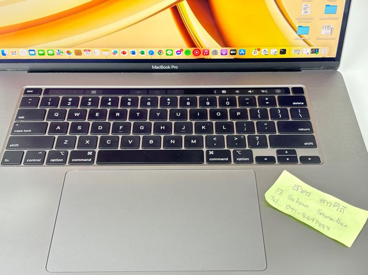 MacBook Pro 16 inch 2019 Ram 16 GB SSD 1TB TouchBar รูปที่ 3