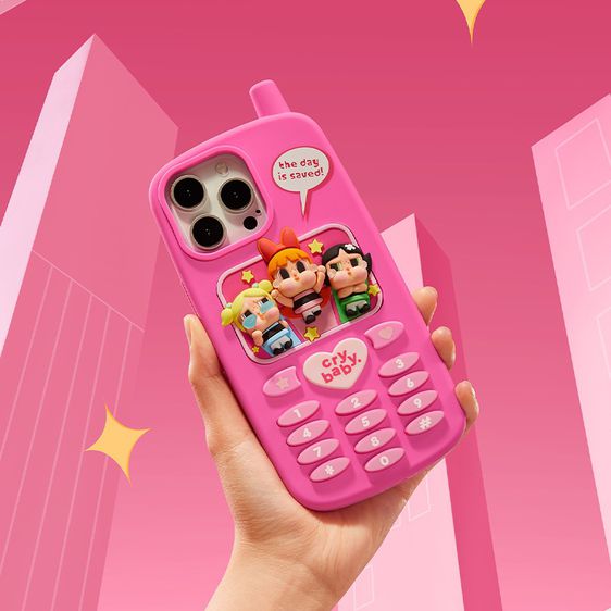 POP MART CRYBABY x Powerpuff Girls Series Phone รูปที่ 2