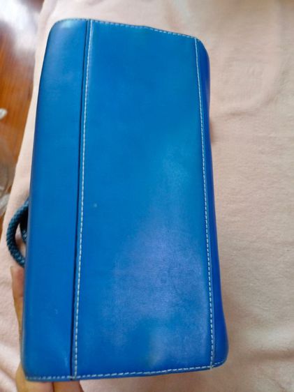 กระเป๋าถือหนังแท้สีน้ำเงิน disona รูปที่ 3
