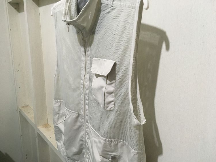 เสื้อแจ็คเก็ตแขนกุด (เสื้อกั๊ก) แบรนด์ CLAUDIO VALENTINO สีกากี รูปที่ 5