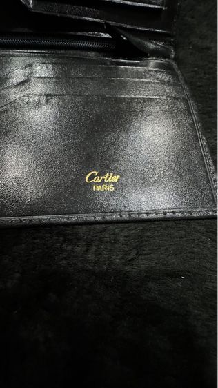 Cartier Leather Black Wallet คาร์เทีย กระเป๋าสตางค์หนัง รูปที่ 5