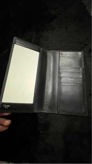 Cartier Leather Black Wallet คาร์เทีย กระเป๋าสตางค์หนัง รูปที่ 3