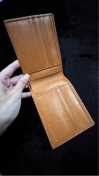 Lamborghini Automobill Leather Brown Wallet แลมโบกินี ออโต้โมบิล กระเป๋าสตางค์หนังแท้ รูปที่ 4