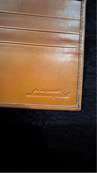 Lamborghini Automobill Leather Brown Wallet แลมโบกินี ออโต้โมบิล กระเป๋าสตางค์หนังแท้ รูปที่ 5