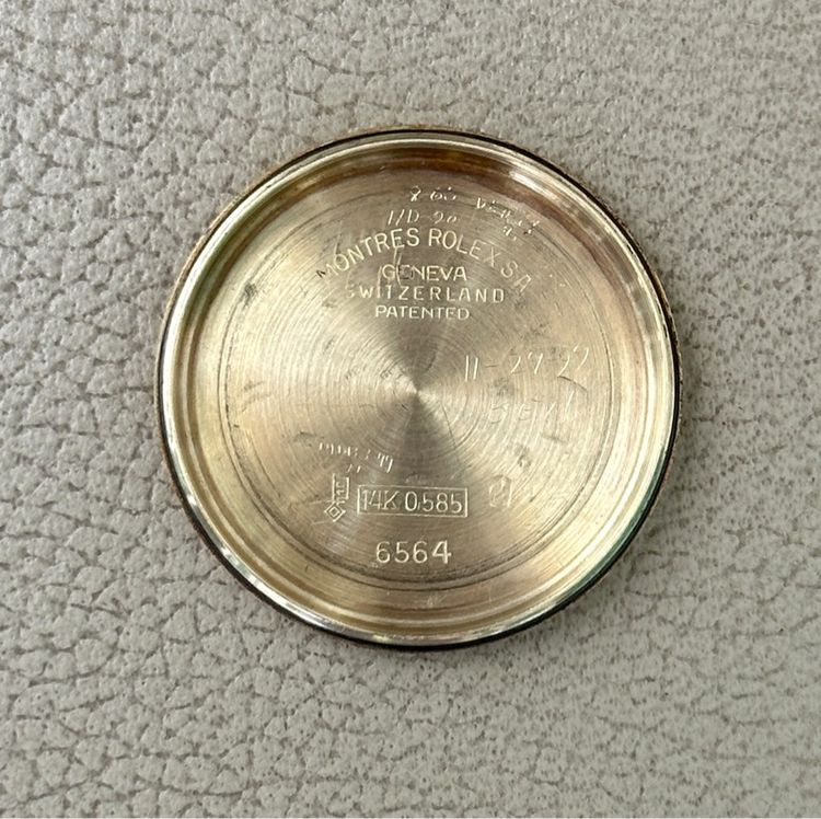 Rolex oyster perpetual Ref. 6564. 14K. ขนาด 35 มม.ไม่มีกล่องใบ นาฬิกาปี 1960 รูปที่ 12