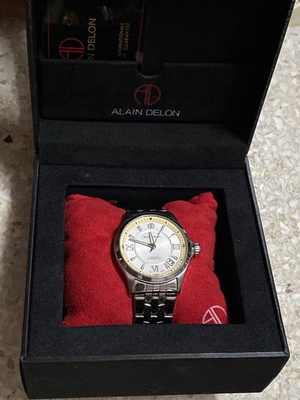 นาฬิกายี่ห้อ ALIAN  DELON  ควอทซ์ ของแท้มือสอง สแตนเลสทั้งเรือนใหญ่ สายยาว 7 นิ้ว มีกล่อง   1200฿ รูปที่ 9