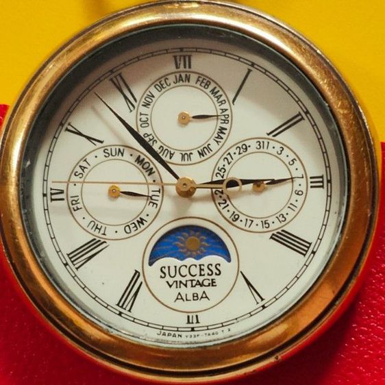 นาฬิกาพก pocket watch Alba by Seiko หน้าพระจันทร์ ระบบถ่าน สวยคลาสสิค รูปที่ 2