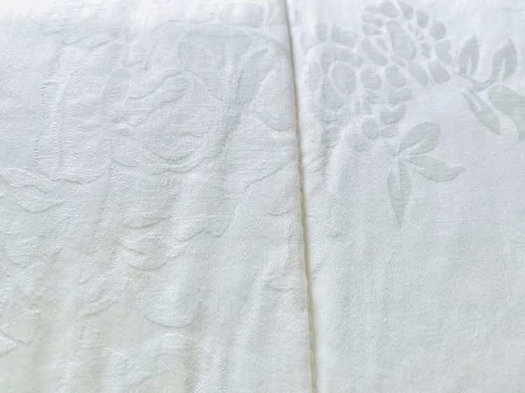 ที่นอนปิคนิค หรือท๊อปเปอร์ขนแกะ ขนาด 4.5-5ฟุต สีขาวครีมพิมพ์ลายดอกวินเทจทั้งผืน ยี่ห้อ Aipaca Wool (Made in Newzealand) (สภาพใหม่) รูปที่ 8