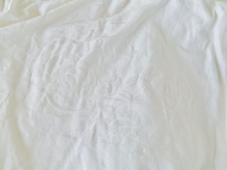 ที่นอนปิคนิค หรือท๊อปเปอร์ขนแกะ ขนาด 4.5-5ฟุต สีขาวครีมพิมพ์ลายดอกวินเทจทั้งผืน ยี่ห้อ Aipaca Wool (Made in Newzealand) (สภาพใหม่) รูปที่ 9