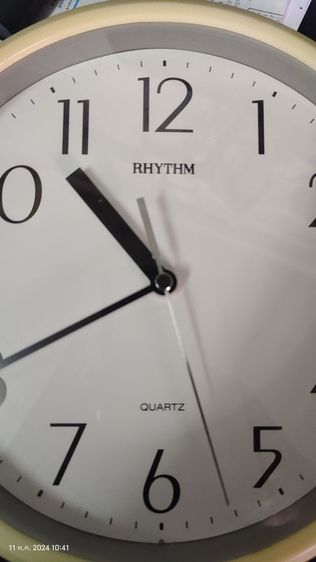 ขายนาฬิกาแขวน RHYTHM quartz สวยเดินตรงมากเครื่องแท้ราคา250บาท รูปที่ 4