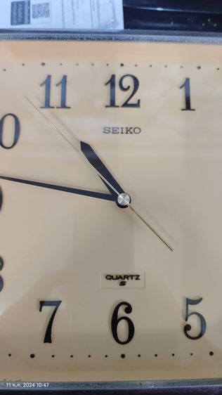 ขายนาฬิกาแขวน seiko. เรื่องญี่ปุ่นแท้เดินตรงมากไม่กินถ่าน ราคา250บาท รูปที่ 3