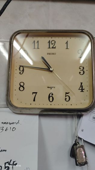ขายนาฬิกาแขวน seiko. เรื่องญี่ปุ่นแท้เดินตรงมากไม่กินถ่าน ราคา250บาท รูปที่ 1