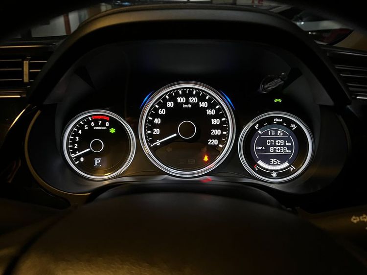 Honda City 2017 1.5 Sv i-VTEC Sedan เบนซิน ไม่ติดแก๊ส เกียร์อัตโนมัติ เงิน รูปที่ 4