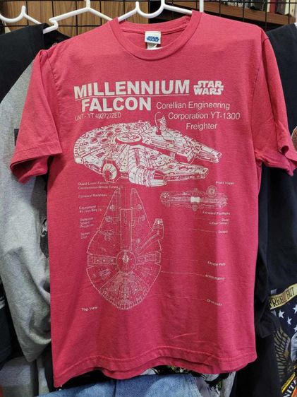เสื้อยืด Star War Millennium falcon Tag Star War Size S