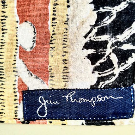 ผ้าเช็ดหน้า Jim Thompson 6 ผืน มือสองของแท้ รูปที่ 5