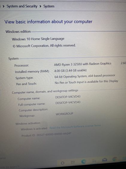 Acer  Aspire3  AMD Ryzen3 3250U รูปที่ 8