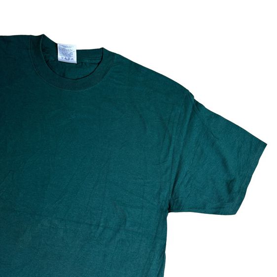 เสื้อยืดพื้นสีเขียวหัวเป็ด Port and Comppany สภาพ​ใหม่​มือหนึ่ง​ สีหายาก Size L​ รูปที่ 4