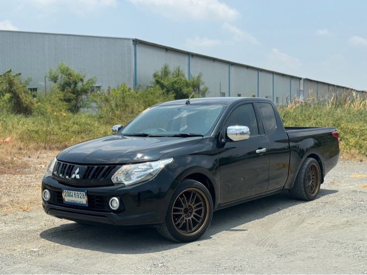 Mitsubishi Triton 2019 2.5 GLX Pickup ดีเซล ไม่ติดแก๊ส เกียร์ธรรมดา ดำ รูปที่ 3