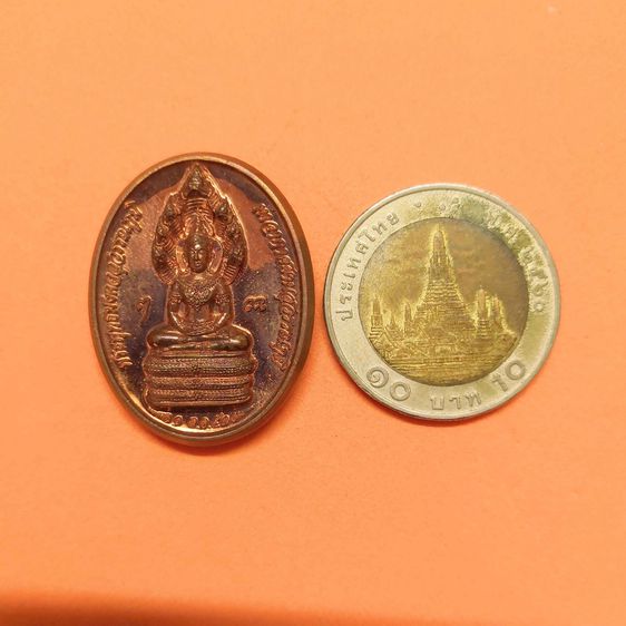 เหรียญ พระพุทธมงคลสุวรรณภูมิ ท่าอากาศยานสุวรรณภูมิ ด้านหลัง เจ้าฟ้าจักรพงษ์ภูวนาถ ที่ระลึกครบรอบ 30 ปี ทอท พศ 2552 เนื้อทองแดง สูง 3 เซน รูปที่ 5