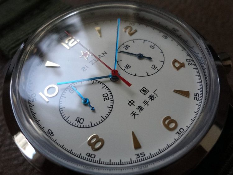 นาฬิกาควอทซ์จับเวลา 1963 (เครื่อง Citizen Miyota 0S21) สไตล์ย้อนยุคนักบินกองทัพอากาศจีน รูปที่ 18