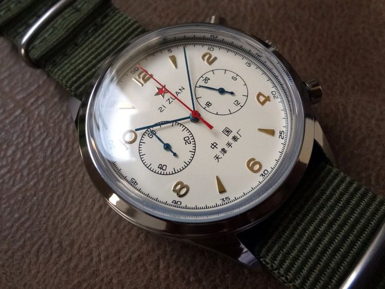 นาฬิกาควอทซ์จับเวลา 1963 (เครื่อง Citizen Miyota 0S21) สไตล์ย้อนยุคนักบินกองทัพอากาศจีน รูปที่ 12