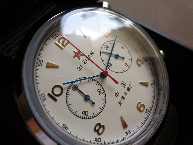 นาฬิกาควอทซ์จับเวลา 1963 (เครื่อง Citizen Miyota 0S21) สไตล์ย้อนยุคนักบินกองทัพอากาศจีน รูปที่ 5