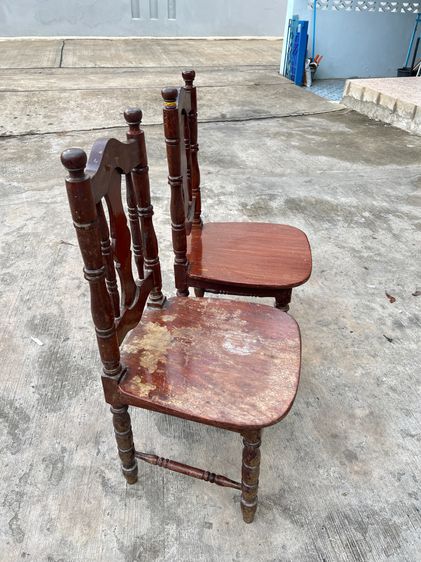 เก้าอี้ไม้สัก ขายเหมา 2 ตัว รูปที่ 2
