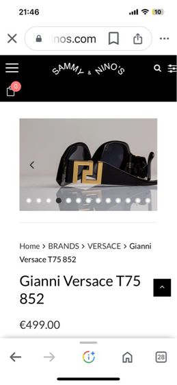  เเว่น Versace MOD.T71 Made in Italy  รูปที่ 11
