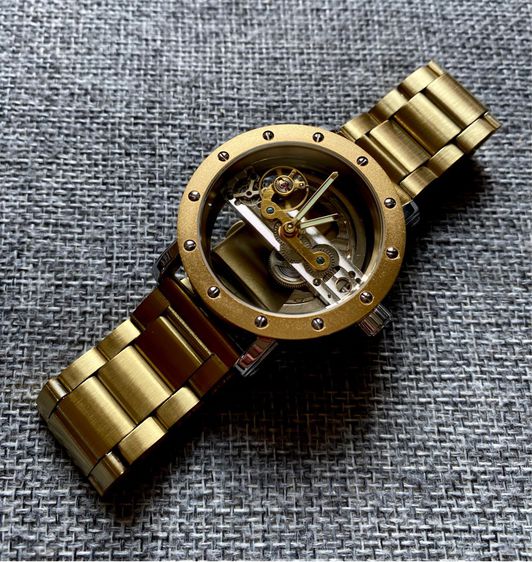 Automatic Skeleton Vintage Watch รูปที่ 4