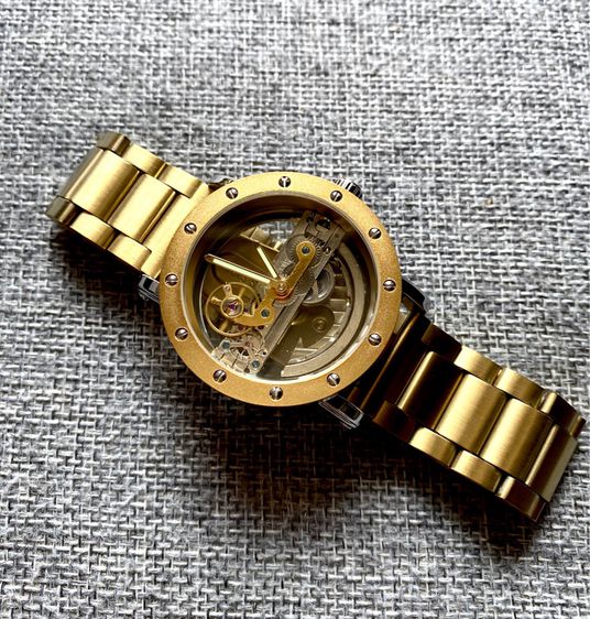 Automatic Skeleton Vintage Watch รูปที่ 2