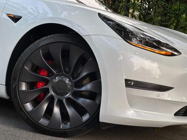 Tesla Model-3 2022 Performance 4WD Sedan ไฟฟ้า ไม่ติดแก๊ส เกียร์อัตโนมัติ ขาว รูปที่ 4