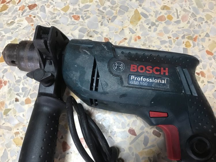 สว่านไฟฟ้า BOSCH GSB 550 13mm กระแทกคอนกรีตได้ซ้ายขวาได้ถ้า รูปที่ 3