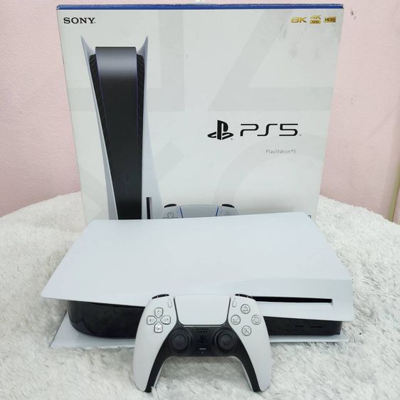 Sony เครื่องเกมส์โซนี่ เพลย์สเตชั่น PS5 (Playstation 5) เชื่อมต่อไร้สายไม่ได้ PlayStation5 รุ่น CFI-1218A มือ2