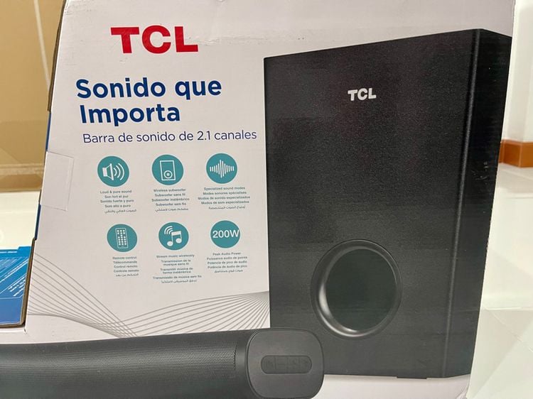 TCL sound bar 200 W มือ1 ของใหม่ พร้อม subwoofer รูปที่ 4