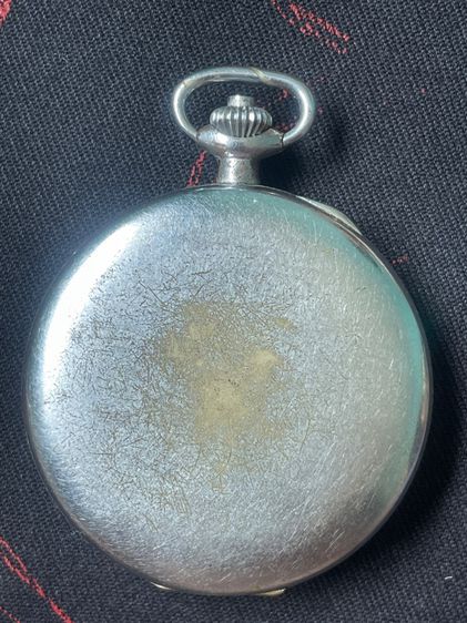นาฬิกาพกไขลานหน้ากระเบื้องจับเวลาอายุเป็นร้อยปี หน้าสวยไม่มีร้าว Vintage Moeris Pocket Watch Chronograph รูปที่ 3