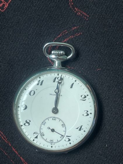 นาฬิกาพกไขลานหน้ากระเบื้องอายุ100กว่าปี vintage pocket watch Moeris mechanical รูปที่ 2