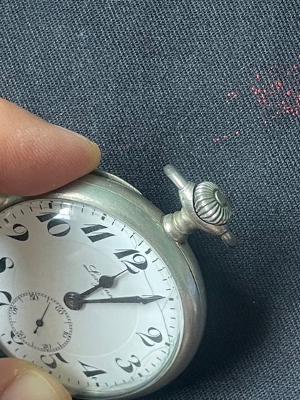 นาฬิกาพกไขลานหน้ากระเบื้องอายุ100กว่าปี vintage pocket watch Longines mechanical รูปที่ 4